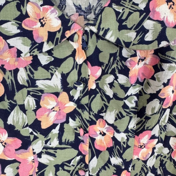 Maggy London Vintage Floral Midi Dress Size 8 Multicolor Botanical Garden - Picture 3 of 13